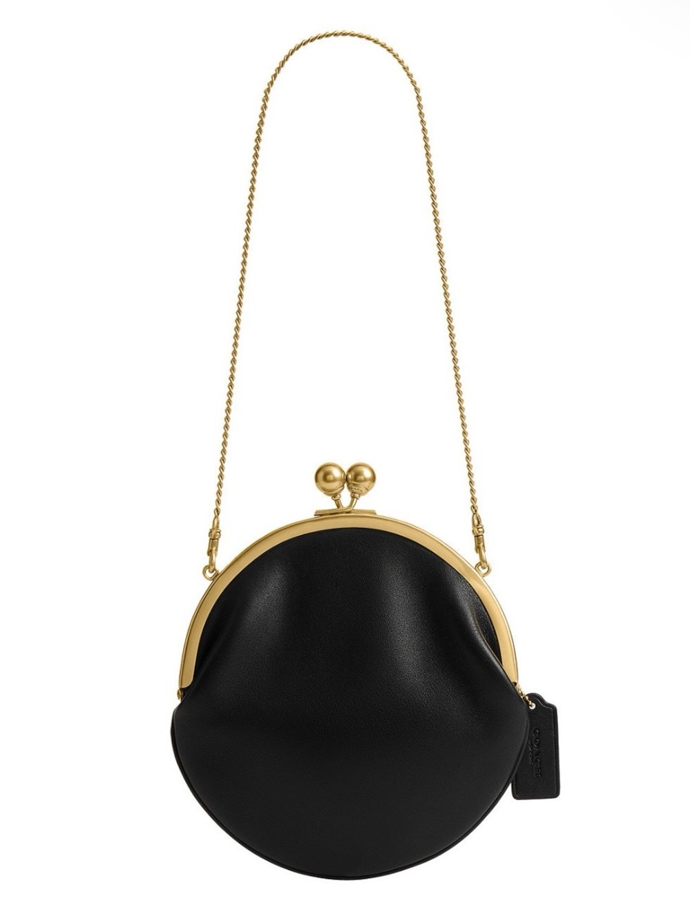 Nwt Coach Kiss-Lock Mini Leather Pouch 20